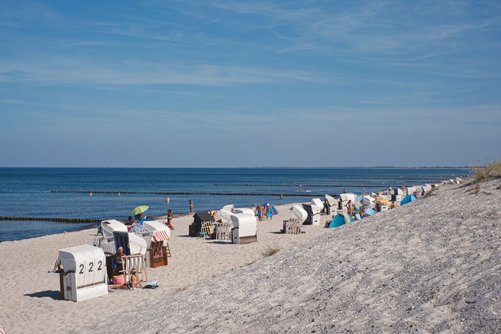 Strandkörbe an der See